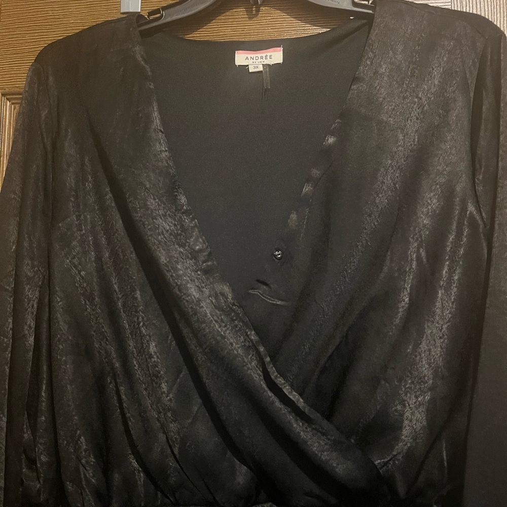 ANDREE BY UNIT Black ruffled dress